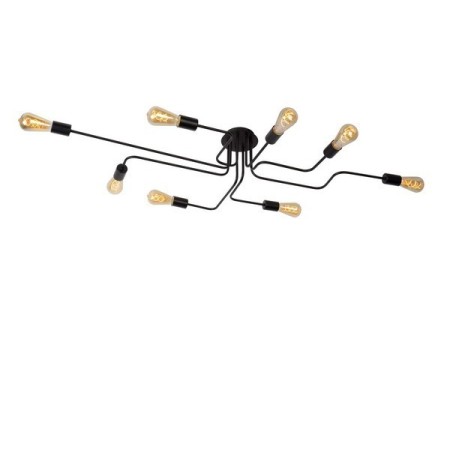 Lucide 21112/08/30 LESTER - Lampa sufitowa wpuszczana - 8xE27 - Czarna