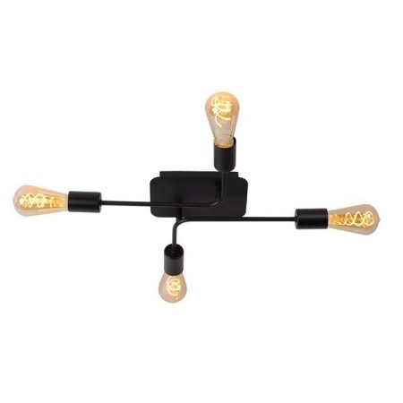 Lucide 21118/04/30 LESTER - Lampa sufitowa wpuszczana - 4xE27 - Czarna