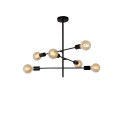 Lucide 21119/06/30 LESTER - Lampa sufitowa wpuszczana - 6xE27 - Czarna