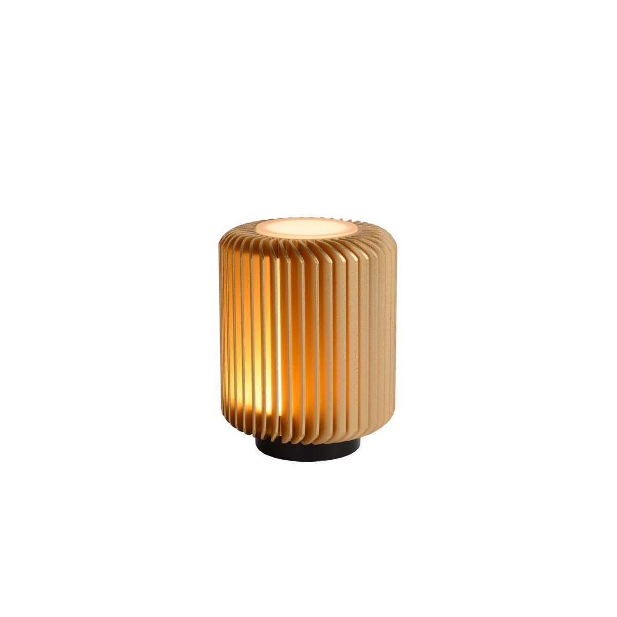 Lucide 26500/05/02 TURBIN - Lampa stołowa - 10.6 cm - LED - 1x5W 3000K - Matowe złoto - Mosiądz