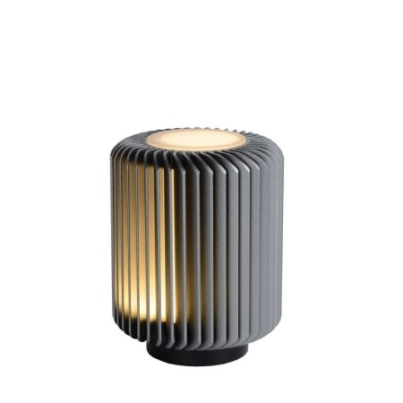 Lucide 26500/05/36 TURBIN - Lampa stołowa - 10.6 cm - LED - 1x5W 3000K - Szara