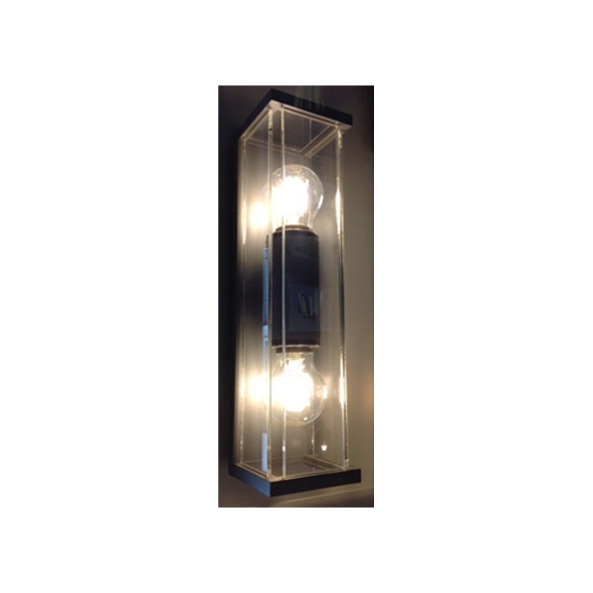 Lucide 27885/02/30 CLAIRE - Kinkiet do wewnątrz i na zewnątrz - 2xE27 - IP54 - Antracyt