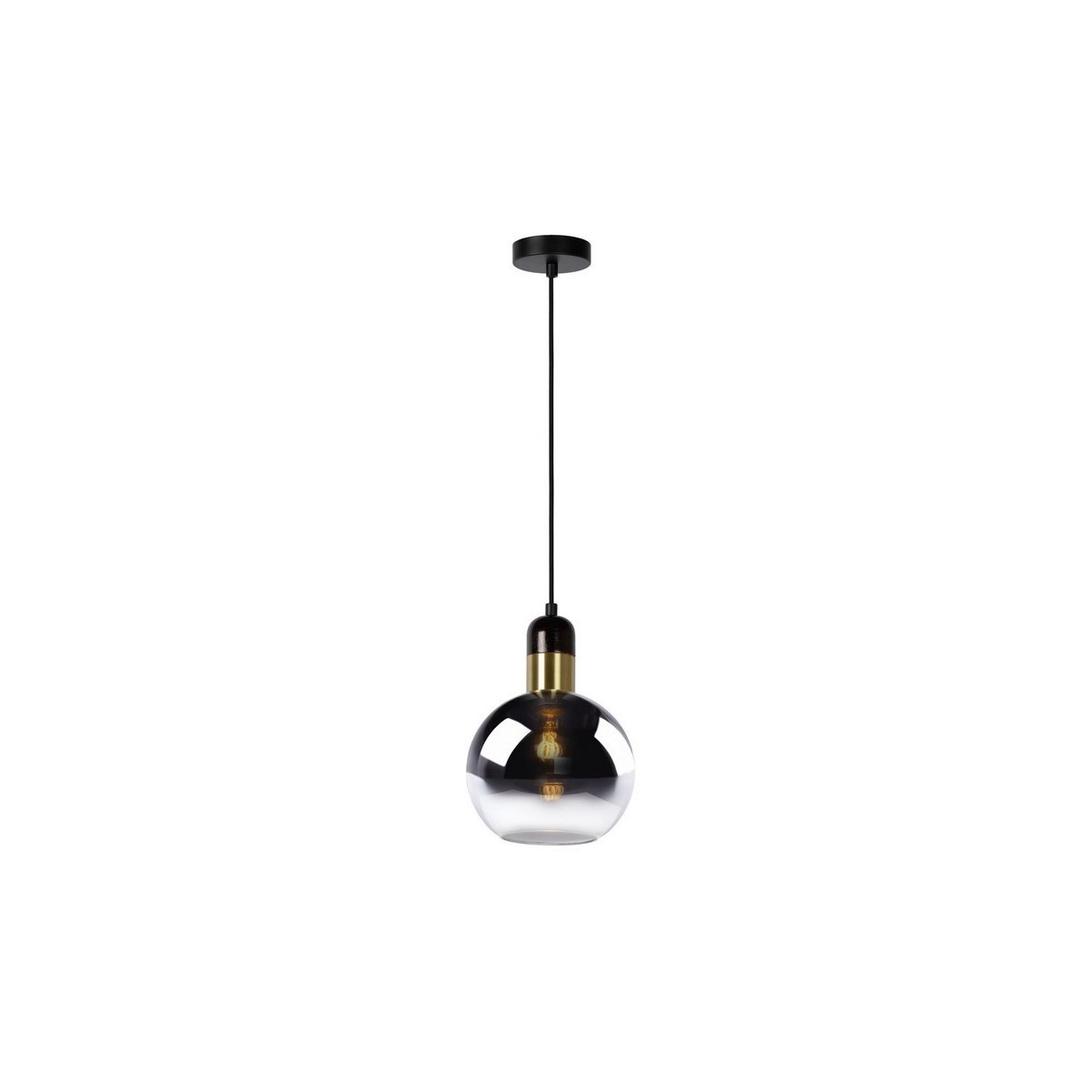 Lucide 34438/20/65 JULIUS - Lampa wisząca - 20 cm - 1xE27 - Szary dymny