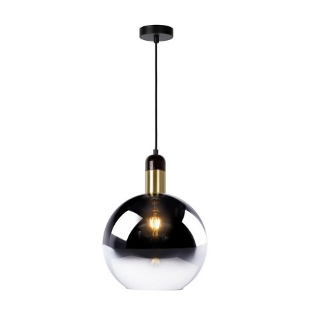 Lucide 34438/28/65 JULIUS - Lampa wisząca - 28 cm - 1xE27 - Szary dymny