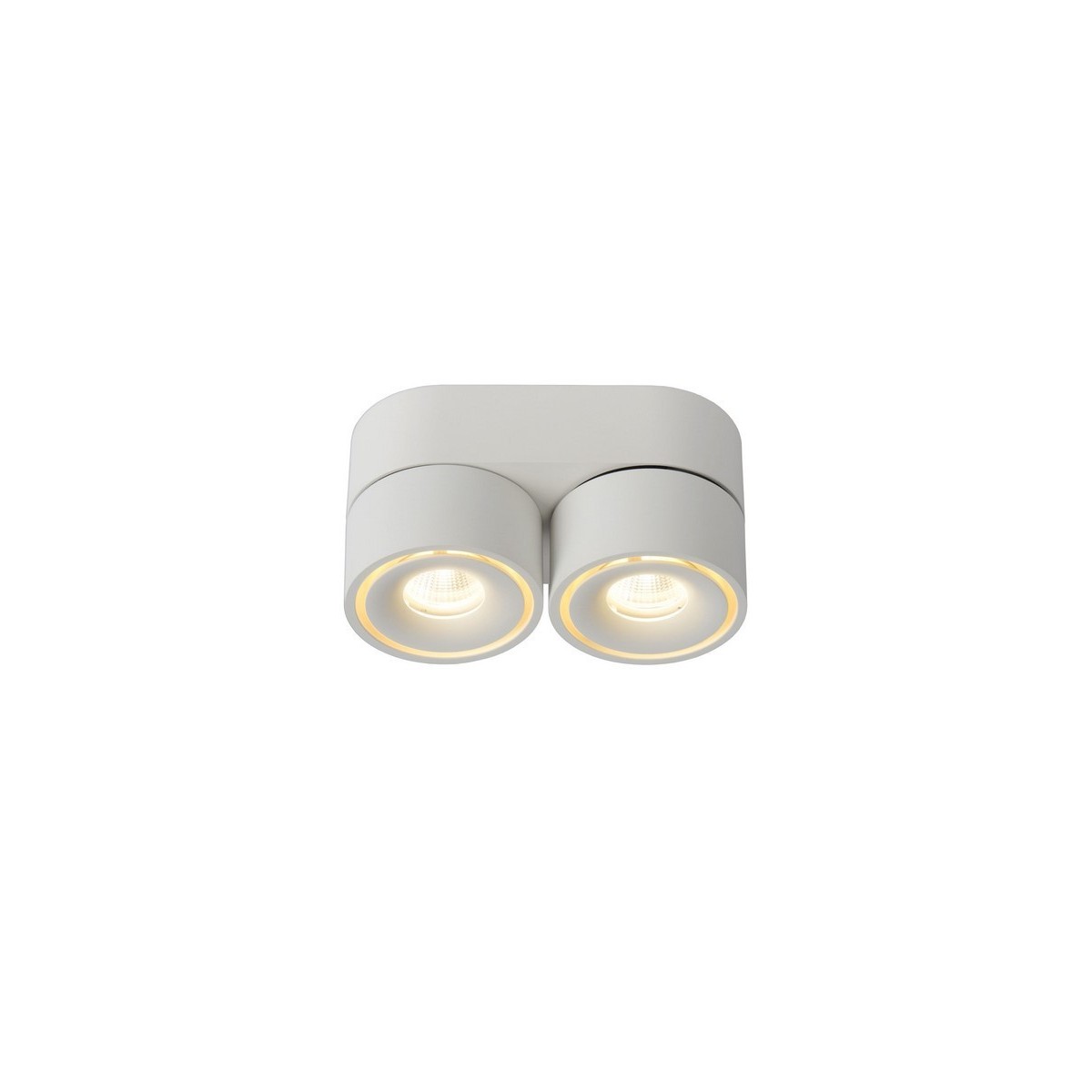 Lucide 35911/16/31 YUMIKO - Reflektor sufitowy - 7.8 cm - LED Dim. - 2x10W 2700K - Biały