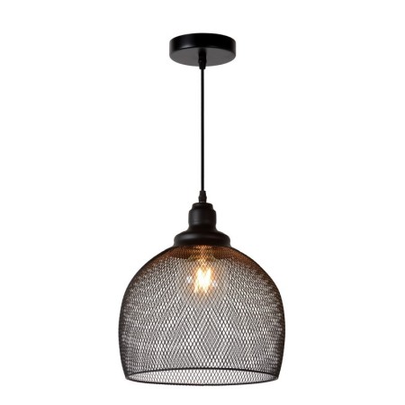 Lucide 43404/28/30 MESH - Lampa wisząca - 28 cm - 1xE27 - Czarny