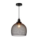 Lucide 43404/28/30 MESH - Lampa wisząca - 28 cm - 1xE27 - Czarny