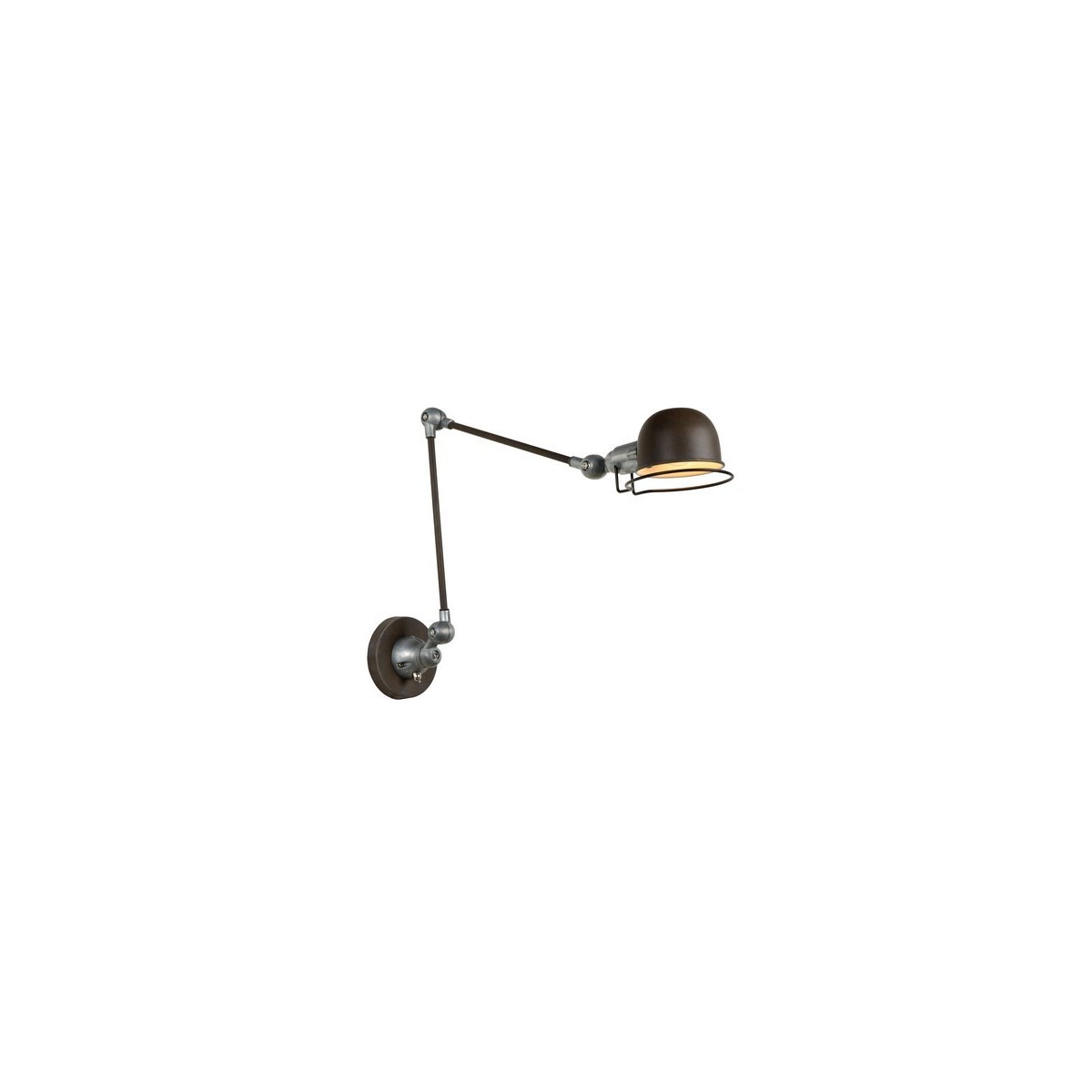 Lucide 45252/11/97 HONORE - Kinkiet - 1xE14 - Rdzawy brąz