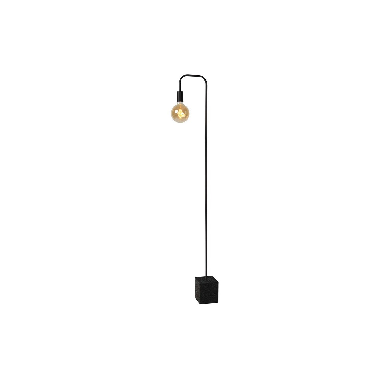 Lucide 45765/01/30 LORIN - Lampa podłogowa - 1xE27 - Czarna