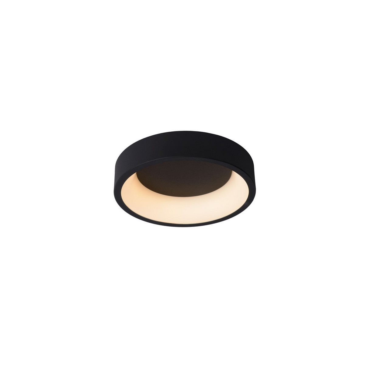 Lucide 46100/20/30 TALOWE LED - Lampa sufitowa wpuszczana - 30 cm - Ściemniacz LED - 1x20W 3000K - Czarny