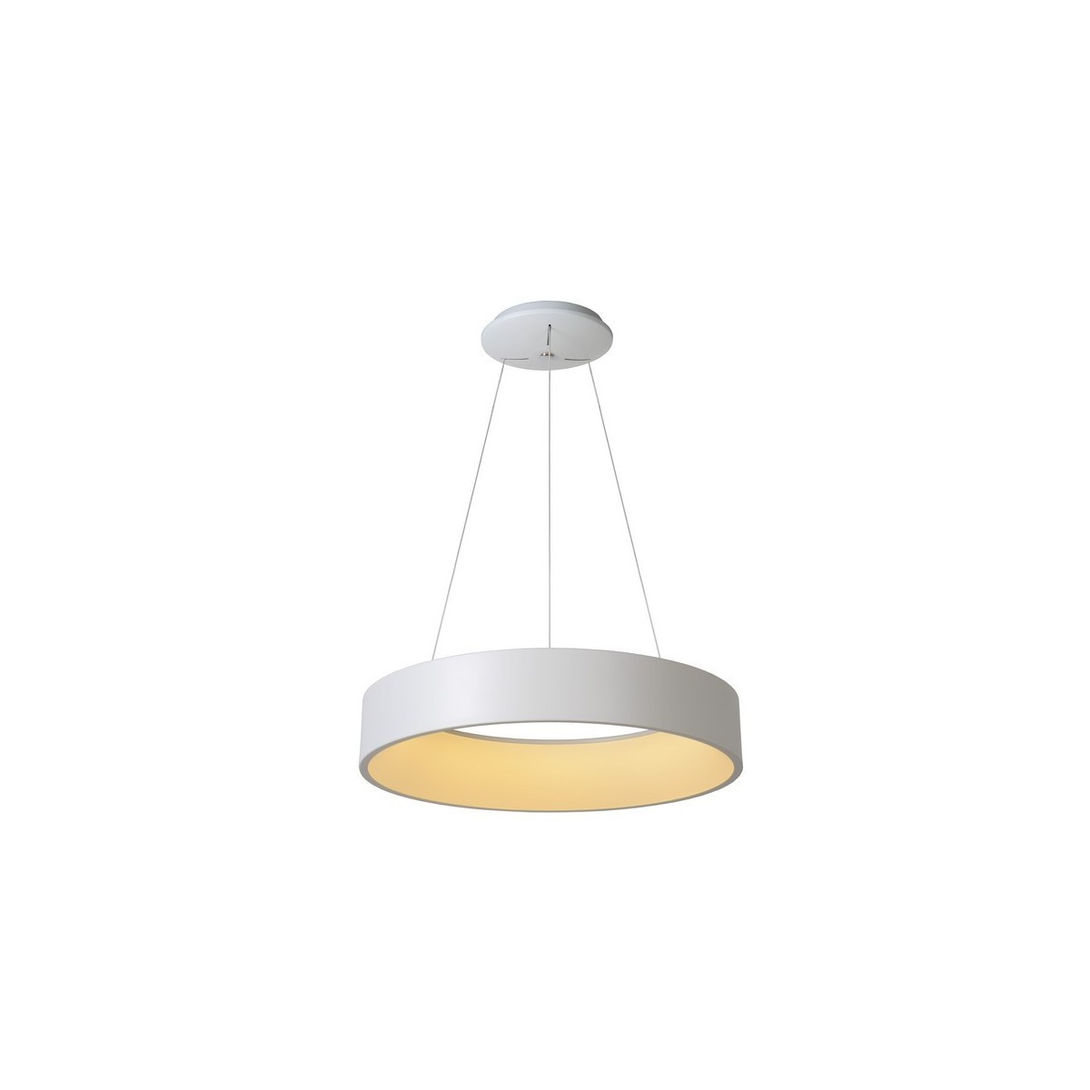 Lucide 46400/42/31 TALOWE LED - Lampa wisząca - 60 cm - Ściemniacz LED - 1x39W 3000K - Biały