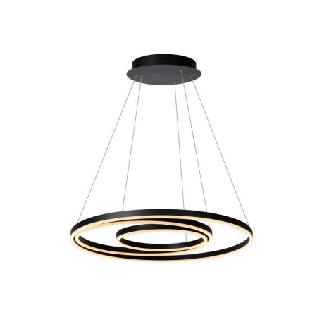 Lucide 46402/99/30 TRINITI - Lampa wisząca - 80 cm - Ściemniacz LED - 3000K - Czarny