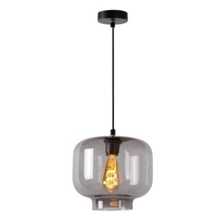 Lucide 46413/01/65 MEDINE - Lampa wisząca - 25 cm - 1xE27 - Szary dymny