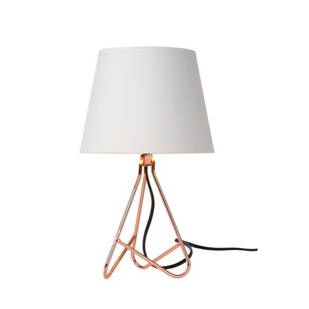 Lucide 47500/81/17 GITTA - Lampa stołowa - 17 cm - 1xE14 - Miedziana