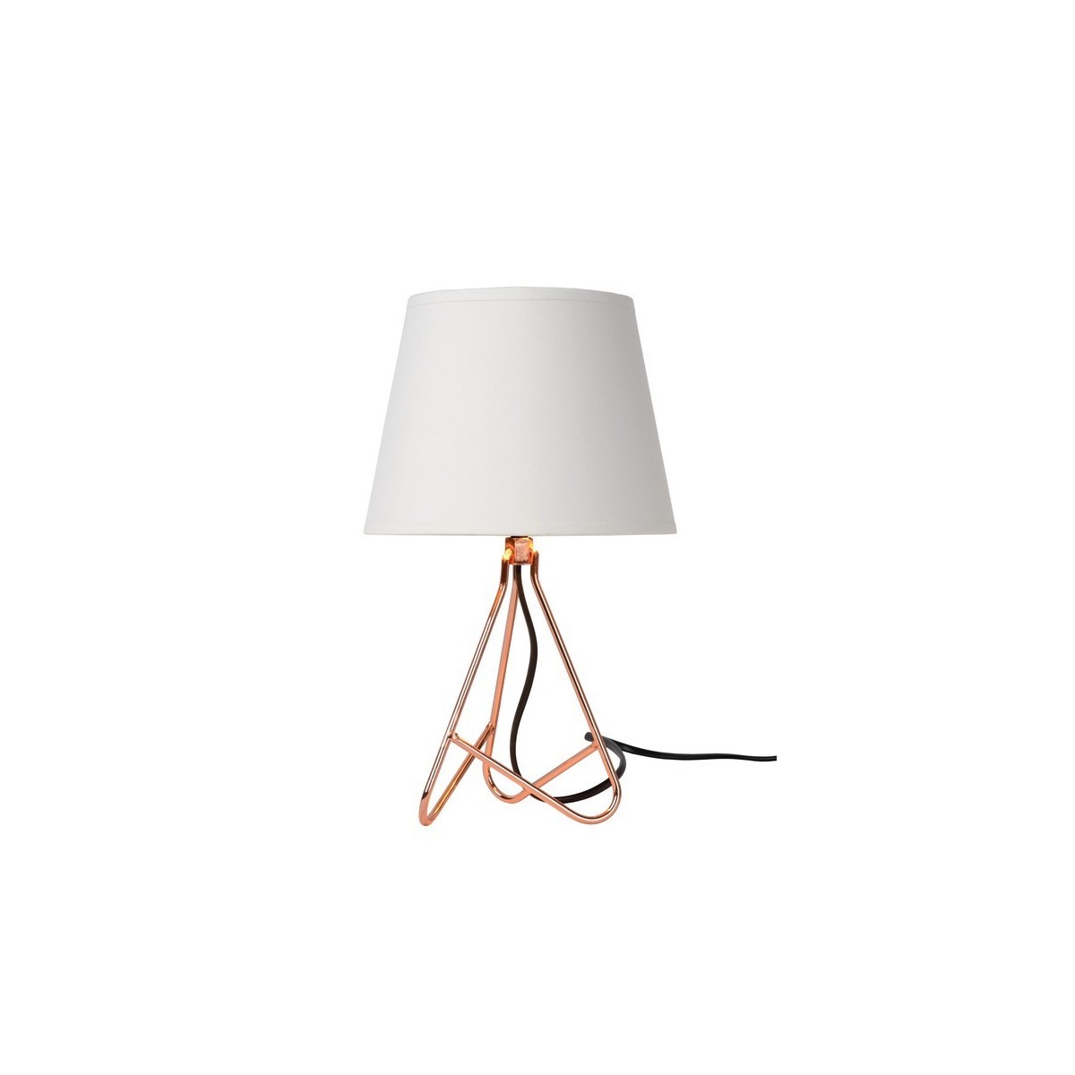 Lucide 47500/81/17 GITTA - Lampa stołowa - 17 cm - 1xE14 - Miedziana