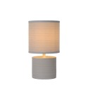 Lucide 47502/81/36 GREASBY - Lampa stołowa - 14 cm - 1xE14 - Szara