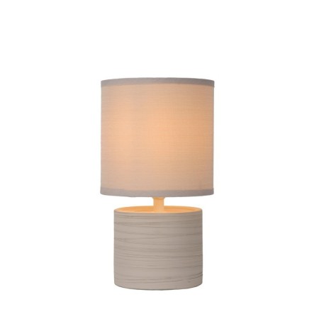 Lucide 47502/81/38 GREASBY - Lampa stołowa - 14 cm - 1xE14 - Kremowa