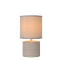 Lucide 47502/81/38 GREASBY - Lampa stołowa - 14 cm - 1xE14 - Kremowa