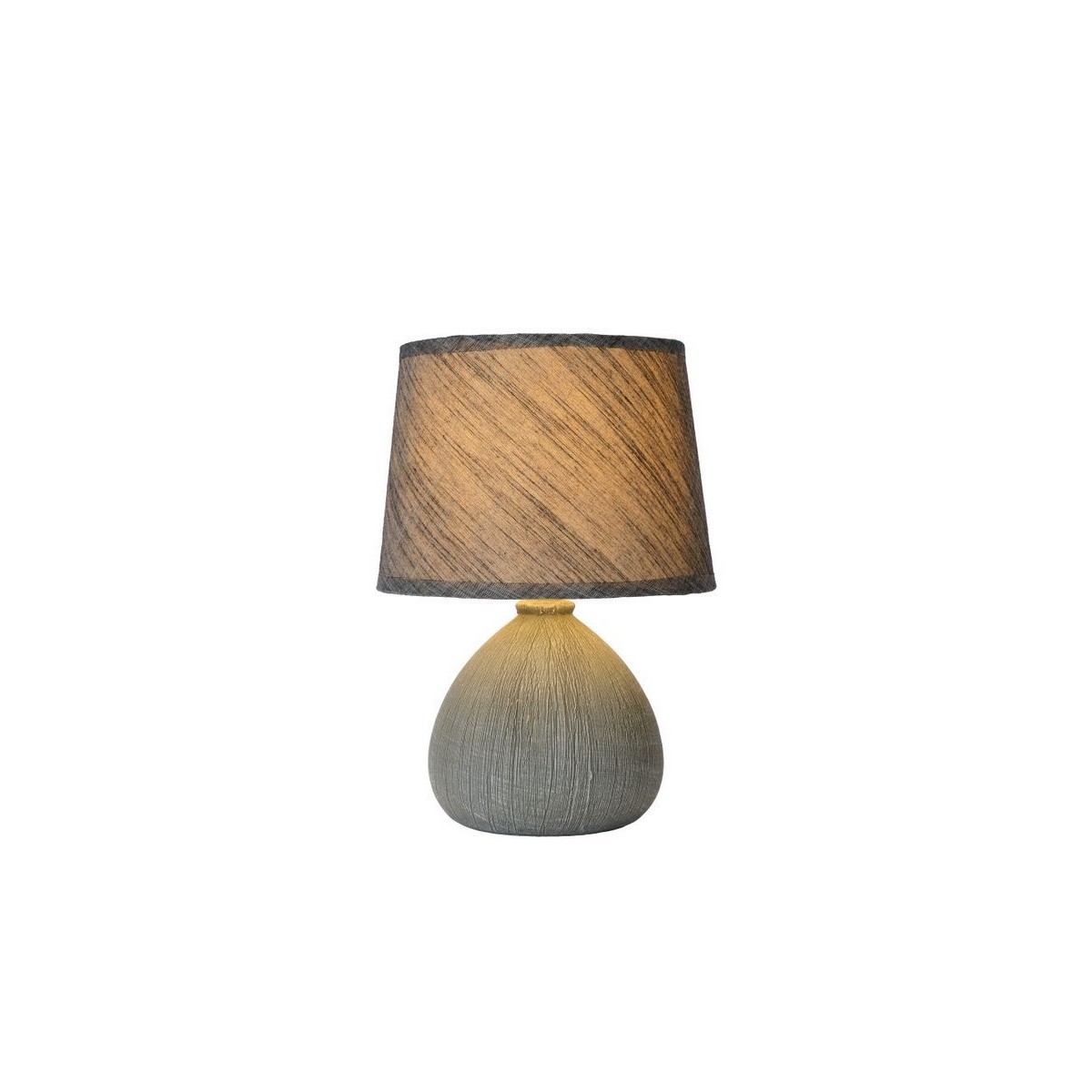 Lucide 47506/81/36 RAMZI - Lampa stołowa - 18 cm - 1xE14 - Szara