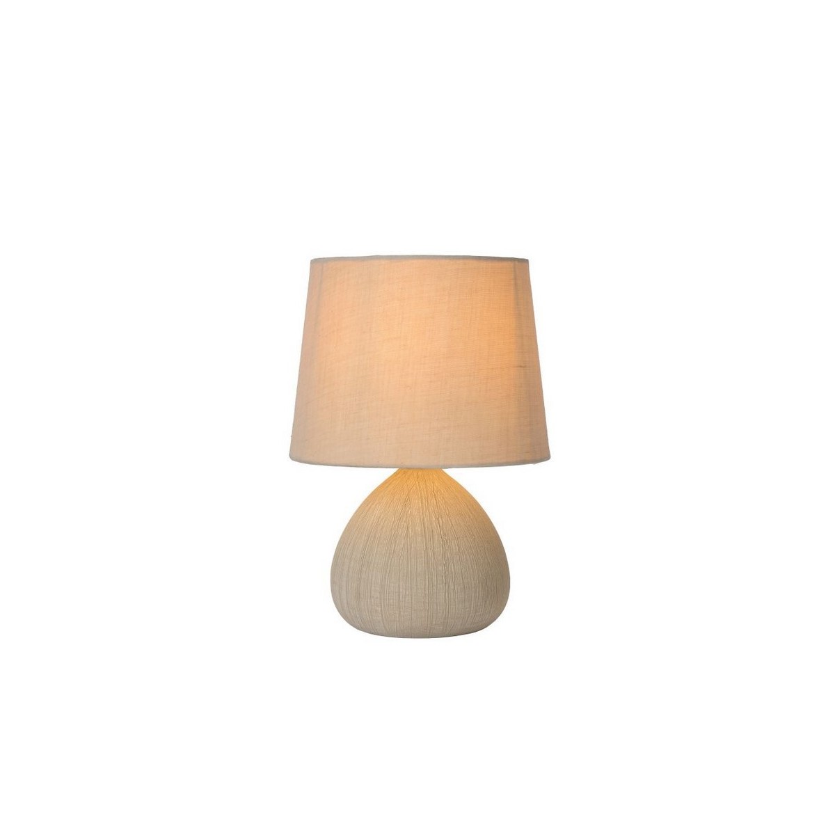 Lucide 47506/81/38 RAMZI - Lampa stołowa - 18 cm - 1xE14 - Kremowa