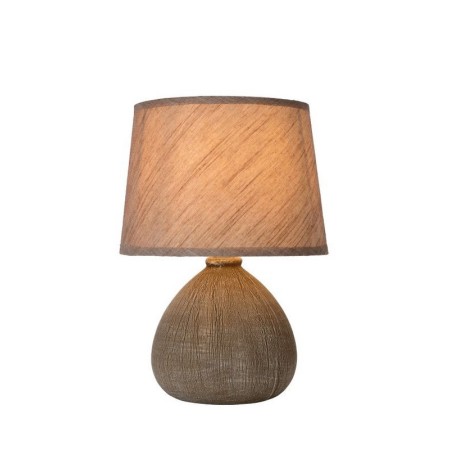 Lucide 47506/81/43 RAMZI - Lampa stołowa - 18 cm - 1xE14 - Brązowa