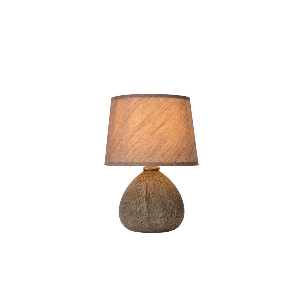 Lucide 47506/81/43 RAMZI - Lampa stołowa - 18 cm - 1xE14 - Brązowa