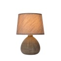 Lucide 47506/81/43 RAMZI - Lampa stołowa - 18 cm - 1xE14 - Brązowa