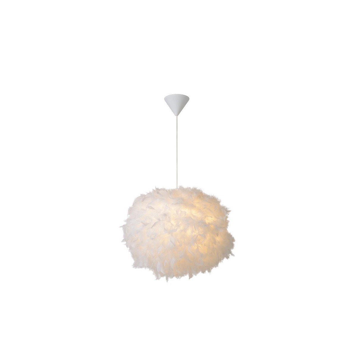 Lucide 71367/50/31 GOOSY SOFT - Lampa wisząca - 50 cm - 1xE27 - Biała