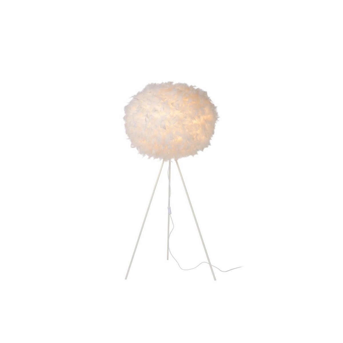 Lucide 71767/50/31 GOOSY SOFT - Lampa podłogowa - 50 cm - 1xE27 - Biała