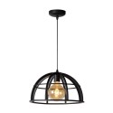 Lucide 76464/01/30 DIKRA - Lampa wisząca - 40 cm - 1xE27 - Czarna