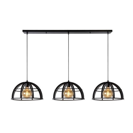 Lucide 76464/03/30 DIKRA - Lampa wisząca - 40 cm - 3xE27 - Czarna