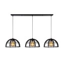 Lucide 76464/03/30 DIKRA - Lampa wisząca - 40 cm - 3xE27 - Czarna