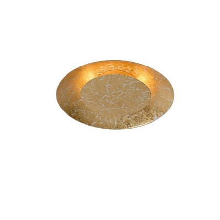 Lucide 79177/06/01 FOSKAL - Lampa sufitowa wpuszczana - 21.5 cm - LED - 1x6W 2700K - Mosiądz