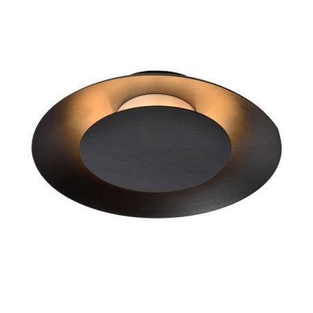 Lucide 79177/06/30 FOSKAL - Lampa sufitowa wpuszczana - 21.5 cm - LED - 1x6W 2700K - Czarna