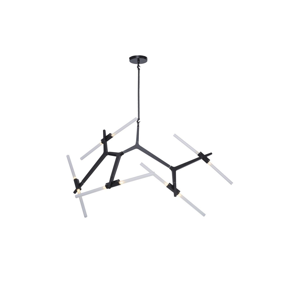 Designerska lampa wisząca STEP STICKS 10xG9 - asymetryczna forma