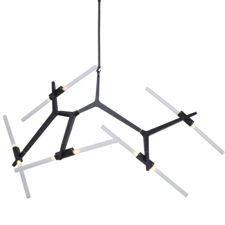 Designerska lampa wisząca STEP STICKS 10xG9 - asymetryczna forma