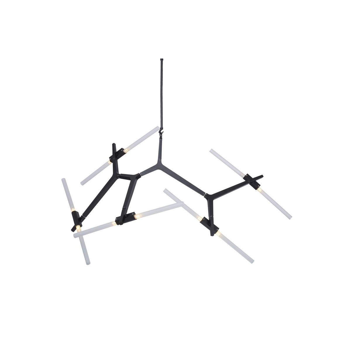 Designerska lampa wisząca STEP STICKS 10xG9 - asymetryczna forma