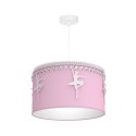 Milagro BALETNICA PINK różowa lampa wisząca z kryształkami