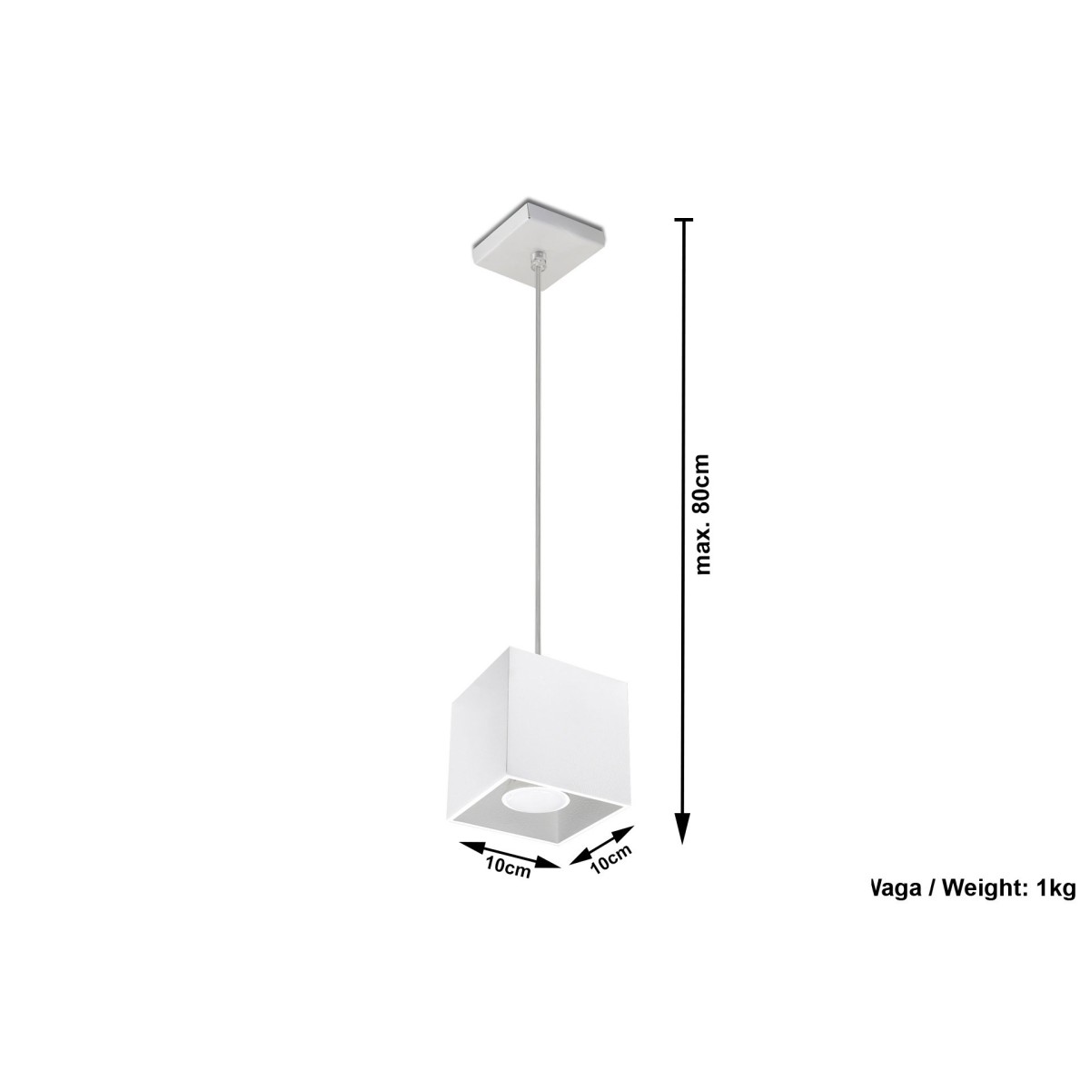SOLLUX LIGHTING QUAD 1 - SL.0062 - lampa wisząca