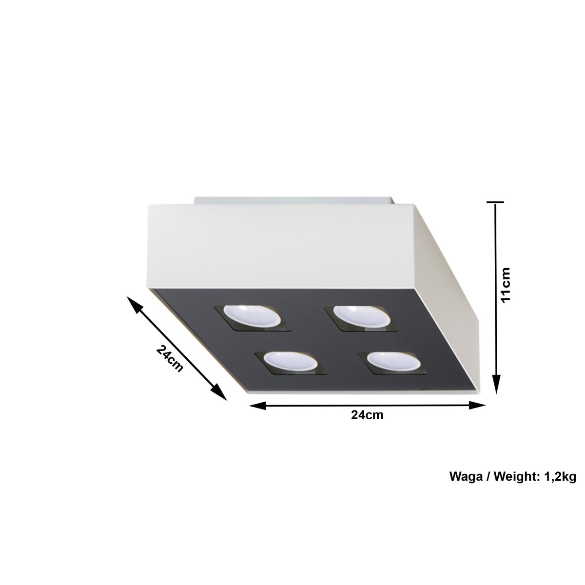 SOLLUX LIGHTING MONO 4 - SL.0069 - plafon