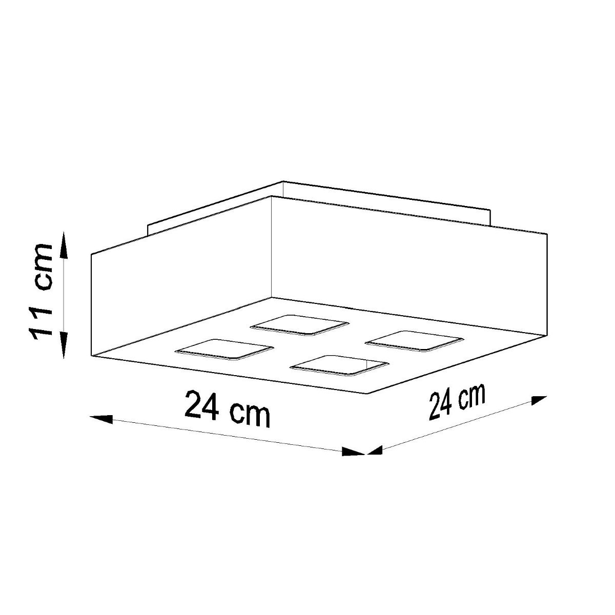 SOLLUX LIGHTING MONO 4 - SL.0069 - plafon