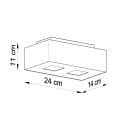 SOLLUX LIGHTING MONO 2 - SL.0071 - oprawa natynkowa - tuba