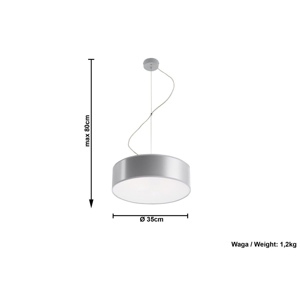 SOLLUX LIGHTING ARENA 35 - SL.0116 - lampa wisząca