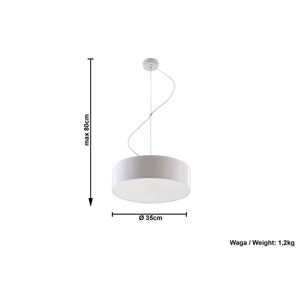 SOLLUX LIGHTING ARENA 35 - SL.0117 - lampa wisząca