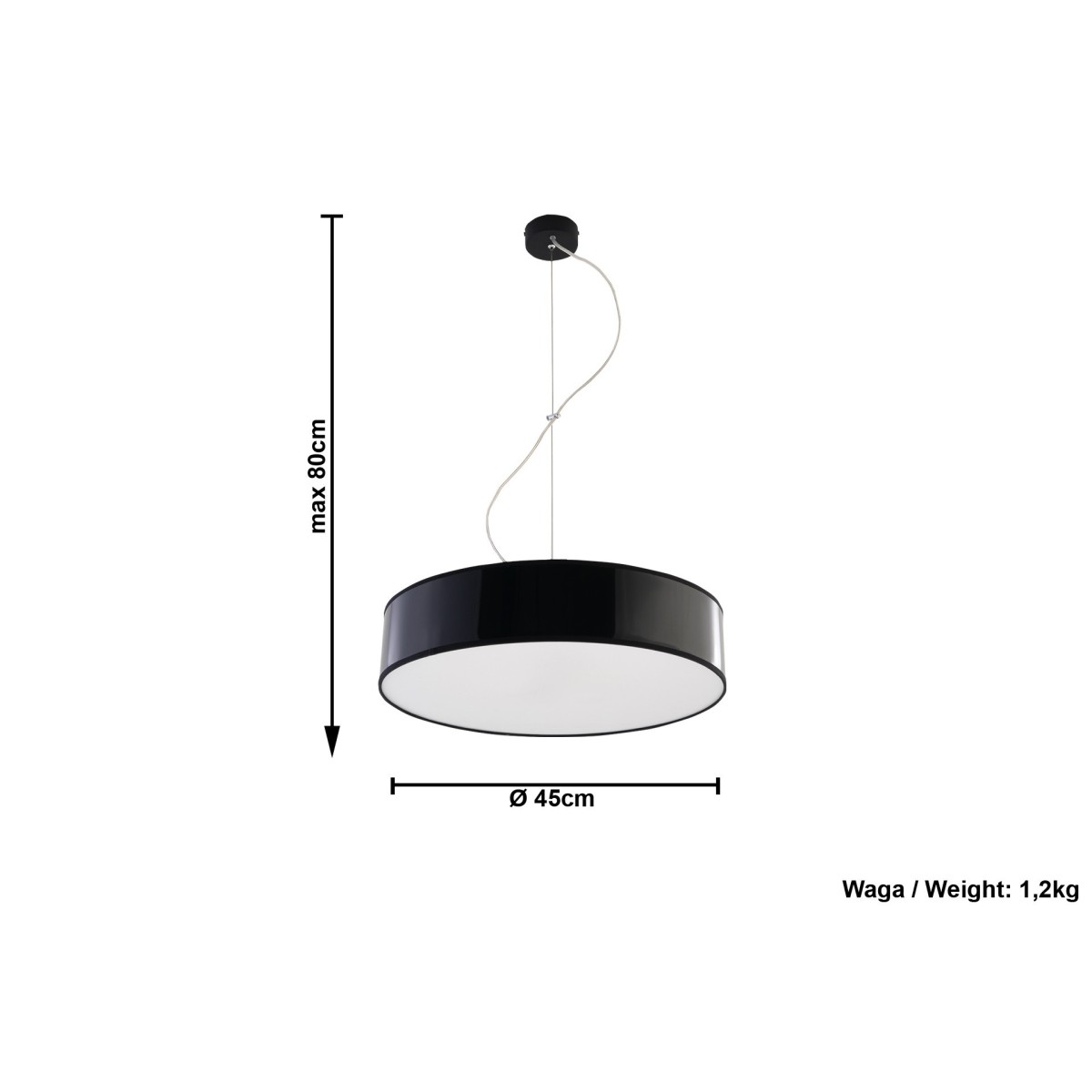 SOLLUX LIGHTING ARENA 45 - SL.0118 - lampa wisząca