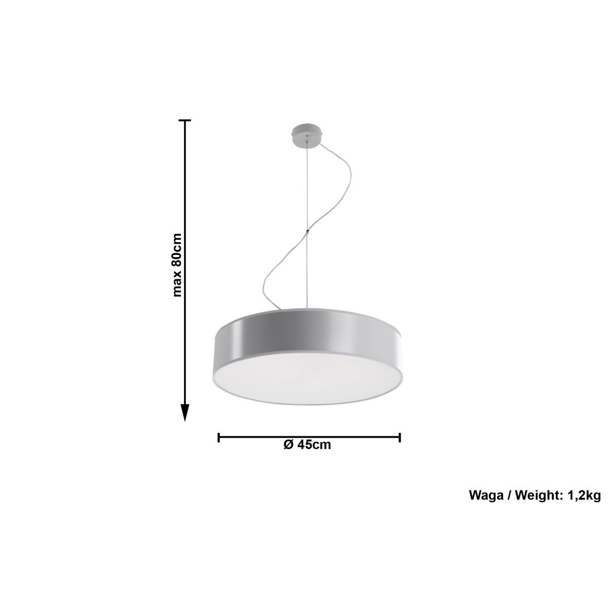 SOLLUX LIGHTING ARENA 45 - SL.0119 - lampa wisząca