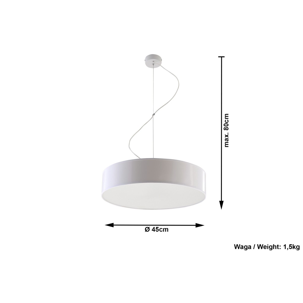 SOLLUX LIGHTING ARENA 45 - SL.0120 - lampa wisząca