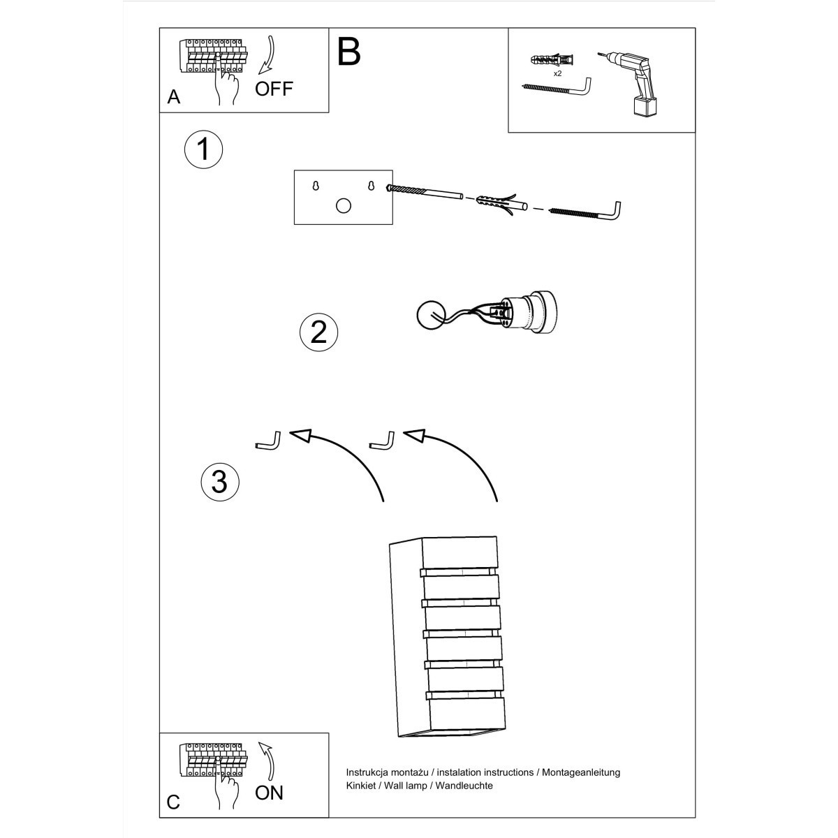 SOLLUX LIGHTING SAMIR - SL.0161 - kinkiet