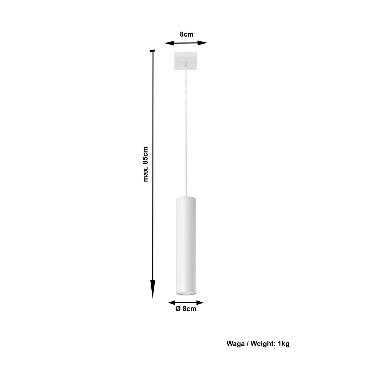 SOLLUX LIGHTING LAGOS 1 - SL.0323 - lampa wisząca