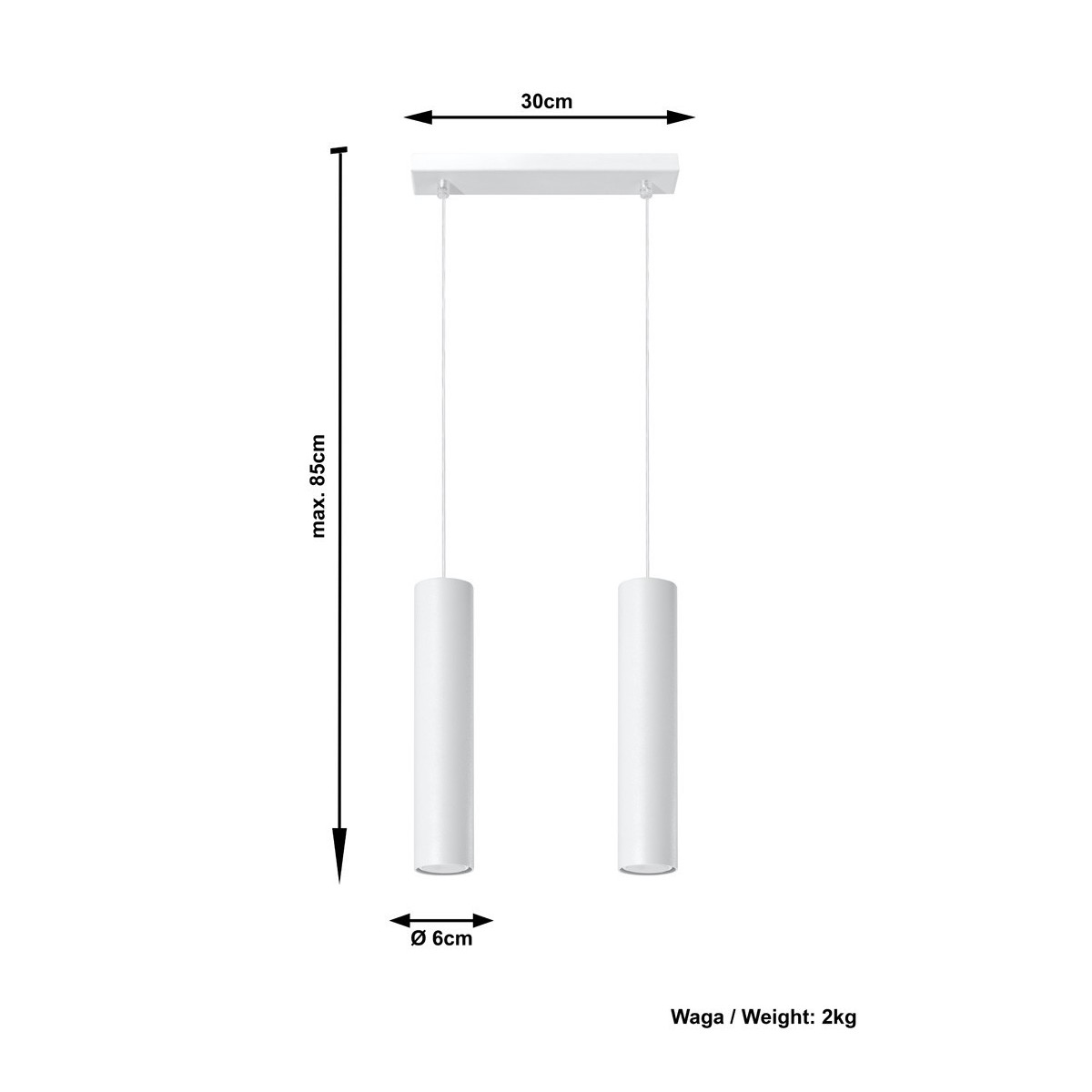 SOLLUX LIGHTING LAGOS 2 - SL.0324 - lampa wisząca